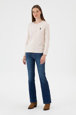 Kad_n Krem Basic Triko H_rka Sepette S_rpriz _ndirim - U.s. polo assn фото 4