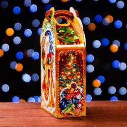 Цена за 10 шт. Подарочная коробка Дед Мороз 11,1 х 5,8 х 20,5 см - Simaland фото 4