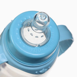 Бутылочка для кормления Крошка Я Lovely baby от 0 мес., 250 мл, с ручками, цилиндр, голубой