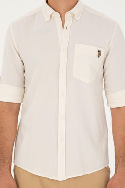 Мужская рубашка с длинным рукавом Stone Неожиданная скидка в корзине - U.s. polo assn фото 6