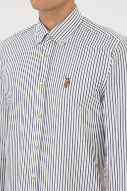 Erkek Beyaz Uzun Kollu G_mlek - U.s. polo assn фото 7