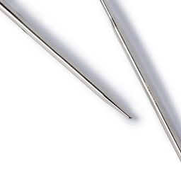 Спицы PRYM 212162 круговые латунь d 5.0 мм 60 см 1 шт серебристые фото 3