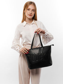 LACCOMA сумка WJC7053-черный эко кожа хлопок  фото 7