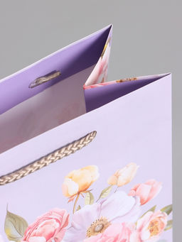 Пакет подарочный ламинированный «Цветочная симфония», 18×22.3×10 см