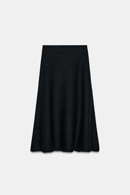 KNIT FLARED MIDI SKIRT - Zara фото 5