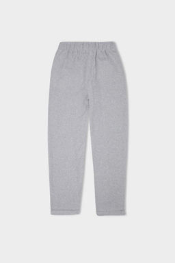 Базовые прямые длинные брюки с эластичной резинкой на талии и карманами стандартной посадки, складные штанины - Defacto фото 3