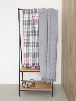 Покрывало вафельное 150x200 серый Хлопок 100% - Denastia фото 6