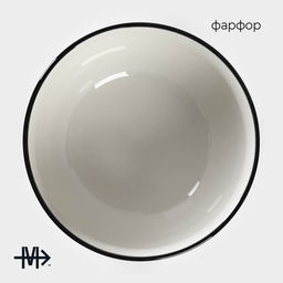 Салатник фарфоровый Морской бриз, 1,6 л, d=18 см, цвет белый - Magistro фото 3