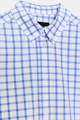 CHECK POPLIN SHIRT - Zara фото 16