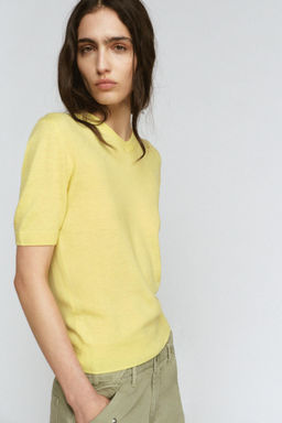 100% WOOL SHORT SLEEVE JUMPER - Zara фото 2