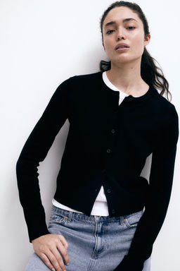 Cardigan en punto fino - H&m фото 2