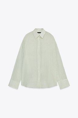 OVERSIZE STRIPED SHIRT - Zara фото 17