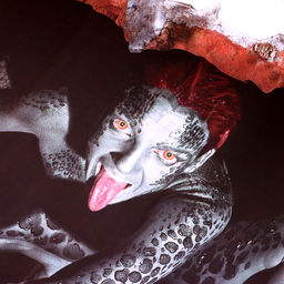 Интерьерная наклейка 3Д TAKE IT EASY «Хоррор девушка», 60×45 см