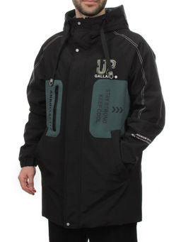 2171 BLACK GREEN Куртка мужская зимняя облегченная (130 гр. холлофайбер)