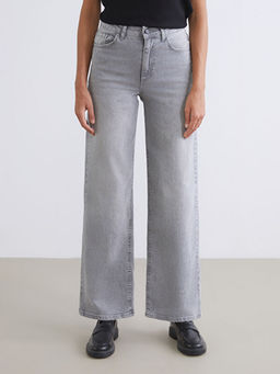 Wideleg Kad?n Jean Pantolon