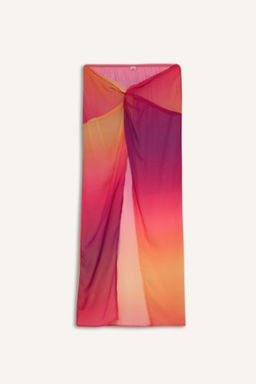 Fall in Love Regular Fit Sifon Renkli Plaj Etegi