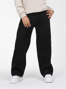 Джинсы-багги утеплённые для девочек - СИНЯЯ МОДА фото 9