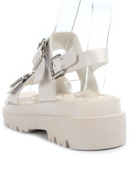 08-PEAG64-1 BEIGE Босоножки женские (натуральная кожа)