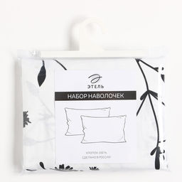 Комплект наволочек Этель Flowers (вид 3) 70х70 см - 2 шт, 100% хлопок, поплин  фото 3