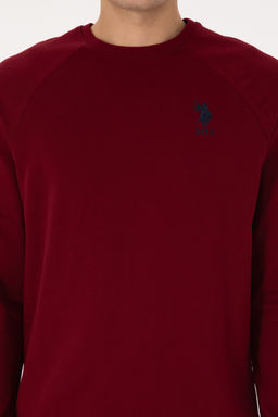 Erkek Bordo Basic Sweatshirt - U.s. polo assn фото 6
