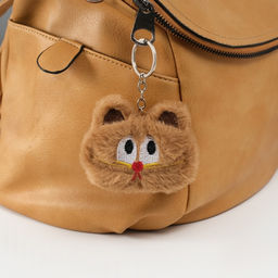 Брелок для ключей на кольце Пушистик. Котик, на сумку, рюкзак, пищалка, 8?9?2.5 см