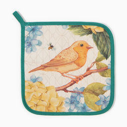 Прихватка «Этель. Гортензии», 19×19 см, саржа,100% хлопок, ватин 250 г/м²