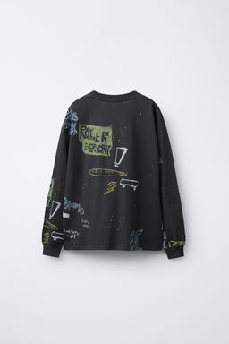 GRAFFITI PRINT T-SHIRT - Zara фото 2