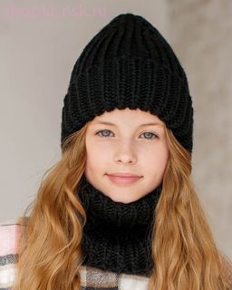 Q 193 D 193 Комплект флис (колпак+снуд) (52-54)