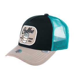 Бейсболка DJINNS арт. HFT Food Coffee (черный / бежевый)