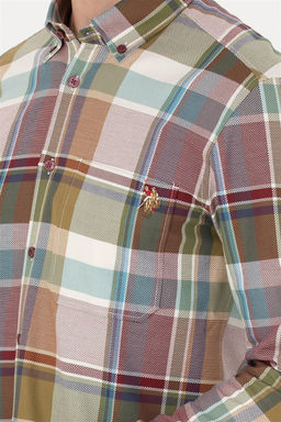 U. S. Polo Assn Мужская рубашка Lumberjack бордовая красная - U.s. polo assn фото 14