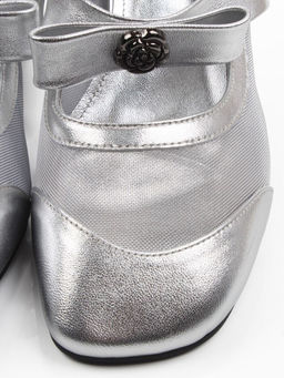 06-H36A-55C GREY/SILVER Туфли женские (натуральная кожа)