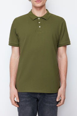 TRENDYOL MAN Beyaz Slim/Dar Kesim Yakas? Cizgili Basic %100 Pamuklu Polo Yaka T-shirt TMNSS20PO0009 - Trendyolmilla фото 28