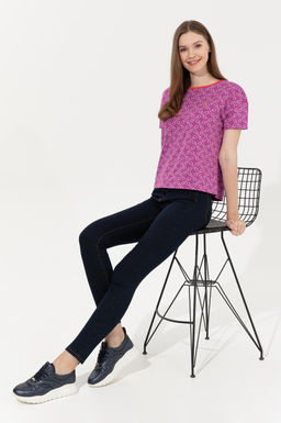 Kad_n Menek_e Bisiklet Yaka Ti__rt