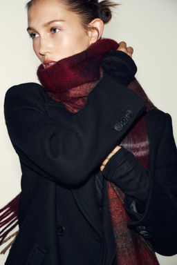 JACQUARD CHECK SCARF - Zara фото 8