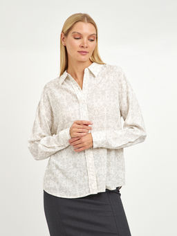 рубашка женская прямого кроя с принтом - Glenfield фото 11