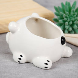 Кашпо 11,5х13,5х8 см Спящий мишка / WN37 /уп 48/ цветное - Галеонтрейд фото 8