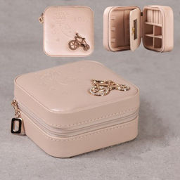 Шкатулка для украшений 10x10x5 см / SP01109 /уп 100/_ (Черный) - Галеонтрейд фото 2