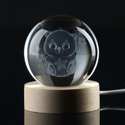 Светильник ночник «Медвежонок», d=6 см