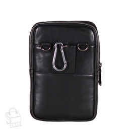 Сумка мужская кожаная кожаный 325015Z black  Zinimsk