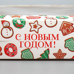 Цена за 5 шт. Коробка складная «С Новым годом!», 20×23×4 см