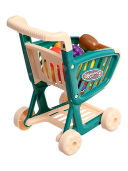 Продуктовая тележка «Магазинчик», с овощами и фруктами, 15 предметов