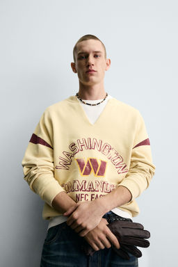 NFL WASHINGTON COMMANDERS OPEN NECK SWEATSHIRT - Zara фото 5
