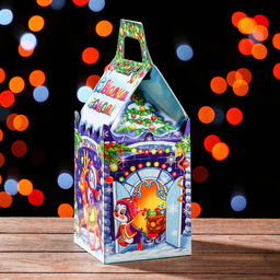 Цена за 5 шт. Подарочная коробка Сказочный замок 11 х 11 х 23,5 см - Simaland фото 3