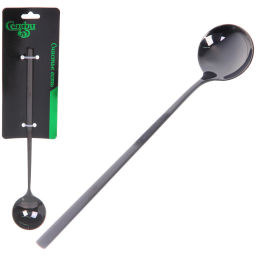 Цена за 2 шт. Ложка чайная с длинной ручкой 20см "SERGIO", цвет черный