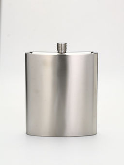 Фляжка для алкоголя СССР, нержавеющая сталь, чехол, 3.8 л