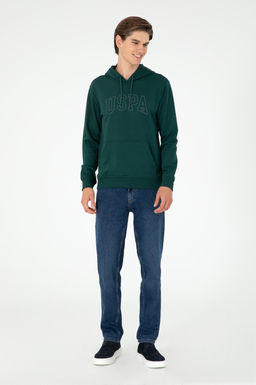 Мужской темно-зеленый базовый свитшот Неожиданная скидка в корзине - U.s. polo assn фото 4