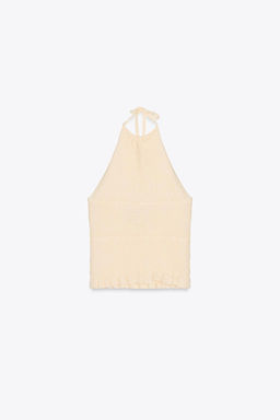 KNIT HALTER TOP - Zara фото 5