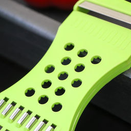 Цена за 2 шт. Овощечистка с тёркой и шинковкой Доляна, 17 см, зелёная