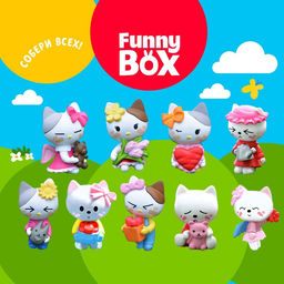 Набор для детей Funny Box Девочка с мишкой, набор: радуга, инструкция, наклейки, МИКС, в пакете - Simaland фото 3