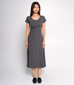 Платье #КТ8858, серый